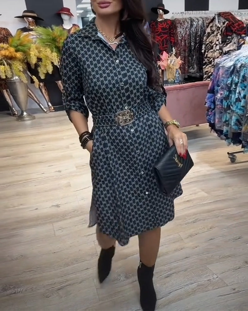 Skjortekjole Krave Diamant