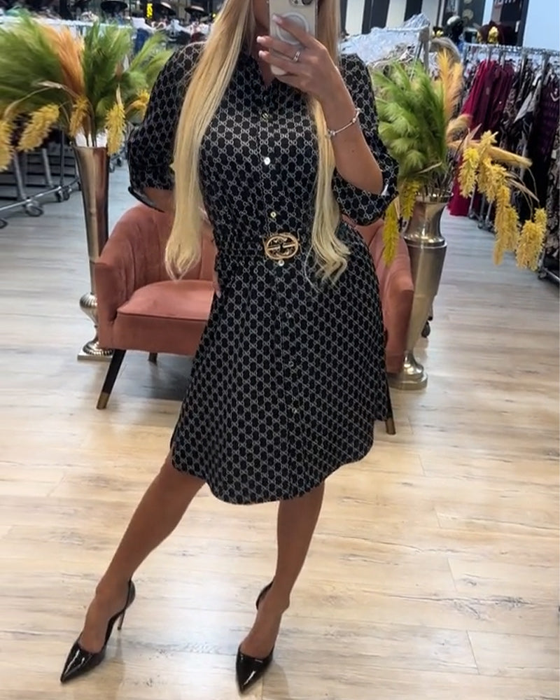 Skjortekjole Krave Diamant