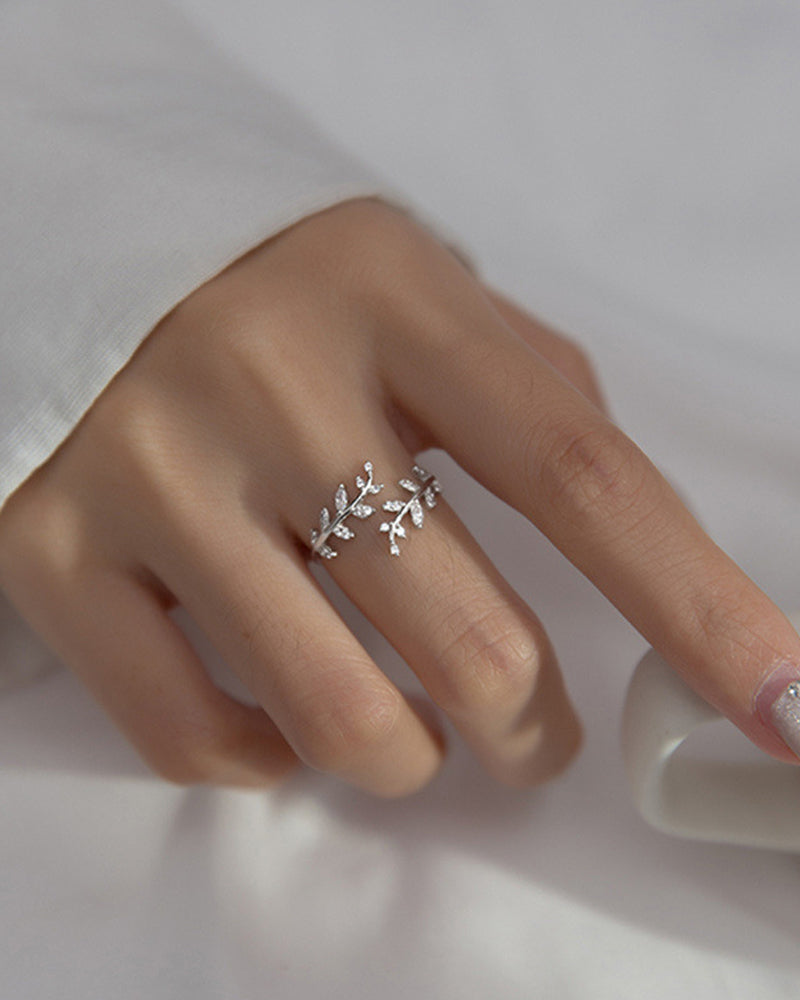Dameringe Fashion Outdoor Leaf Ring