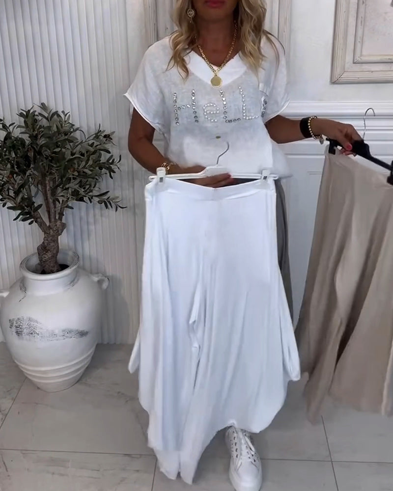 Bukser Ensfarvede Bloomers Casual