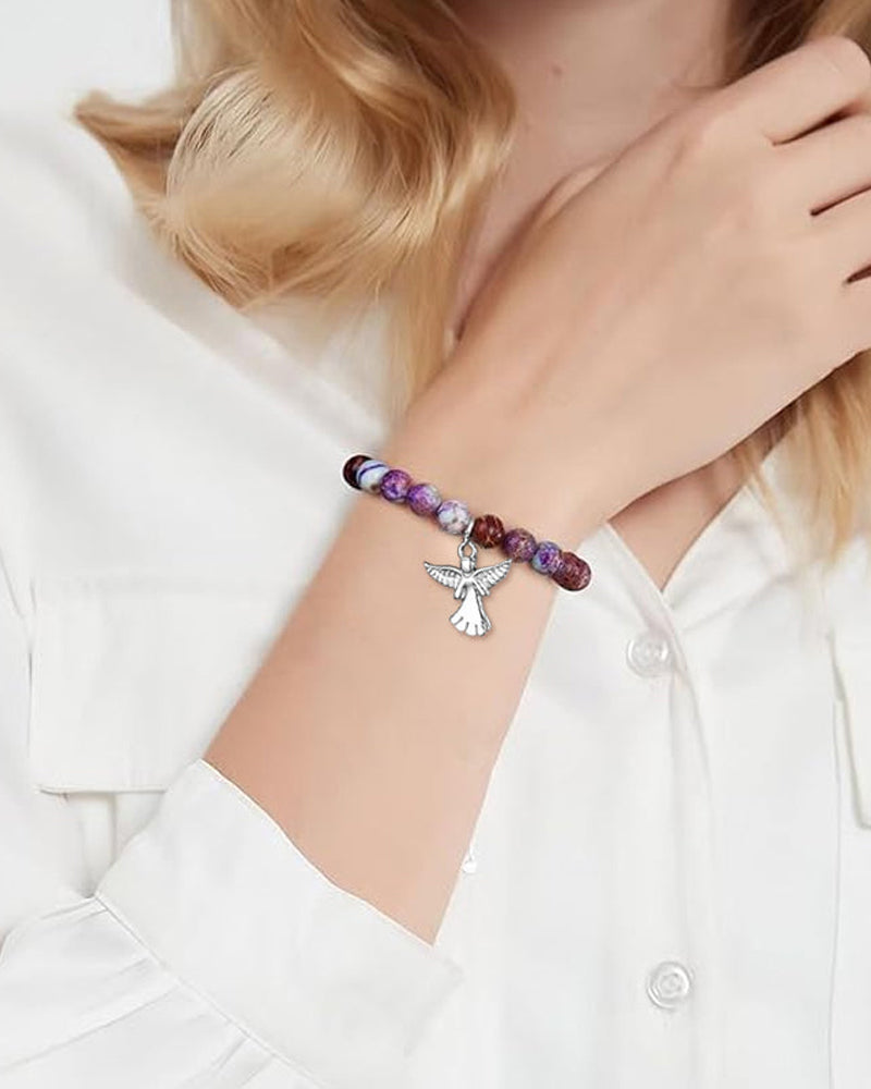 Englevinger helbredende krystalarmbånd