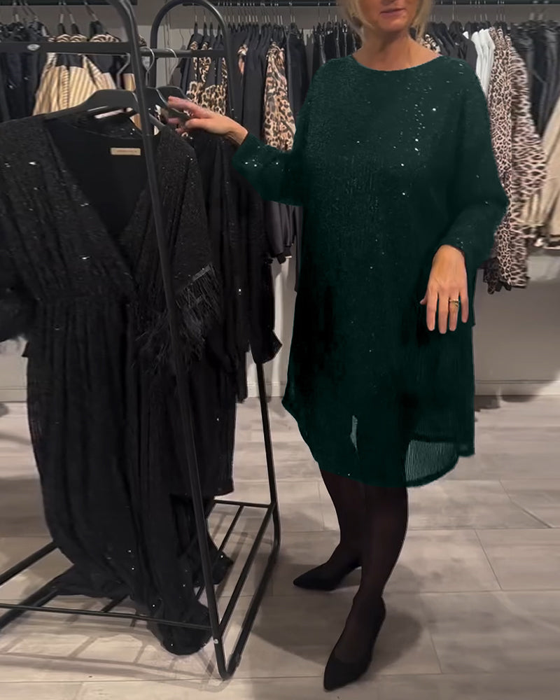 Kjole Elegant Backless Strappy Sequin