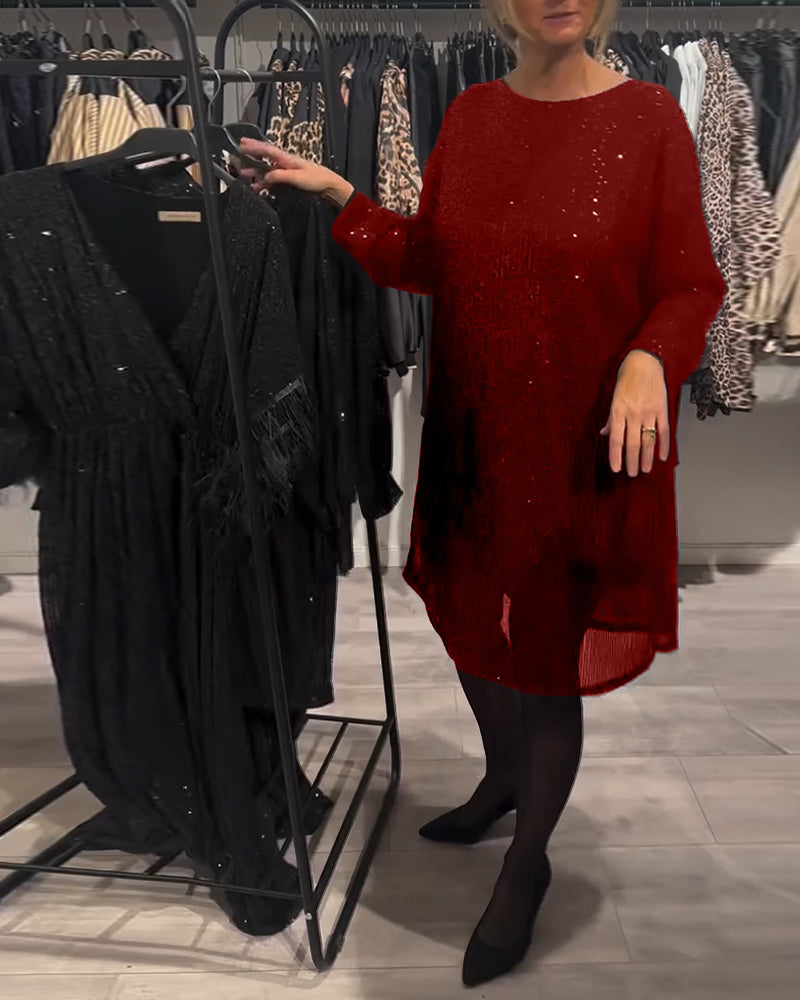 Kjole Elegant Backless Strappy Sequin