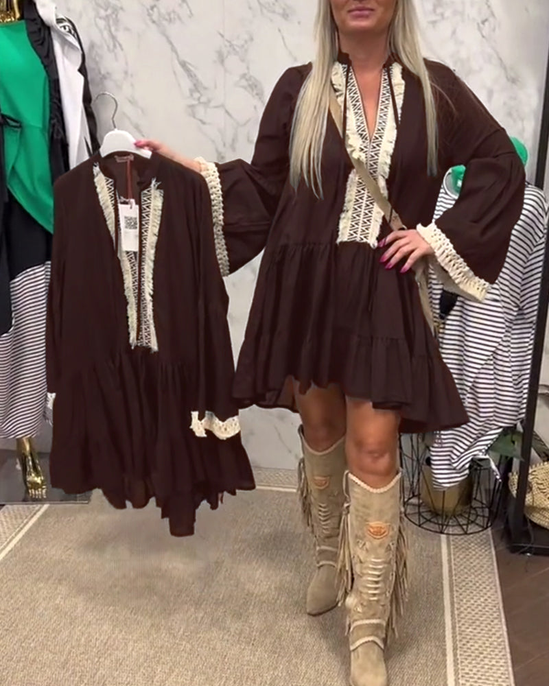 Løs Bohemian Feriekjole