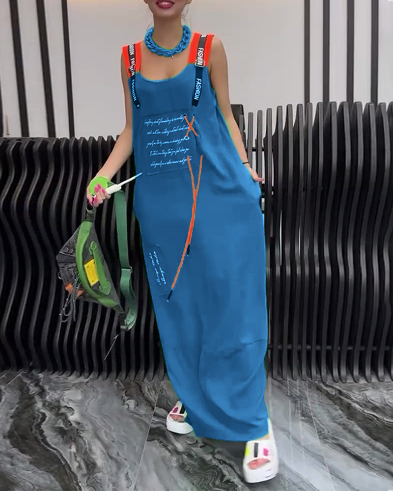 Kjole Ærmeløs Personlig Bogstavtryk