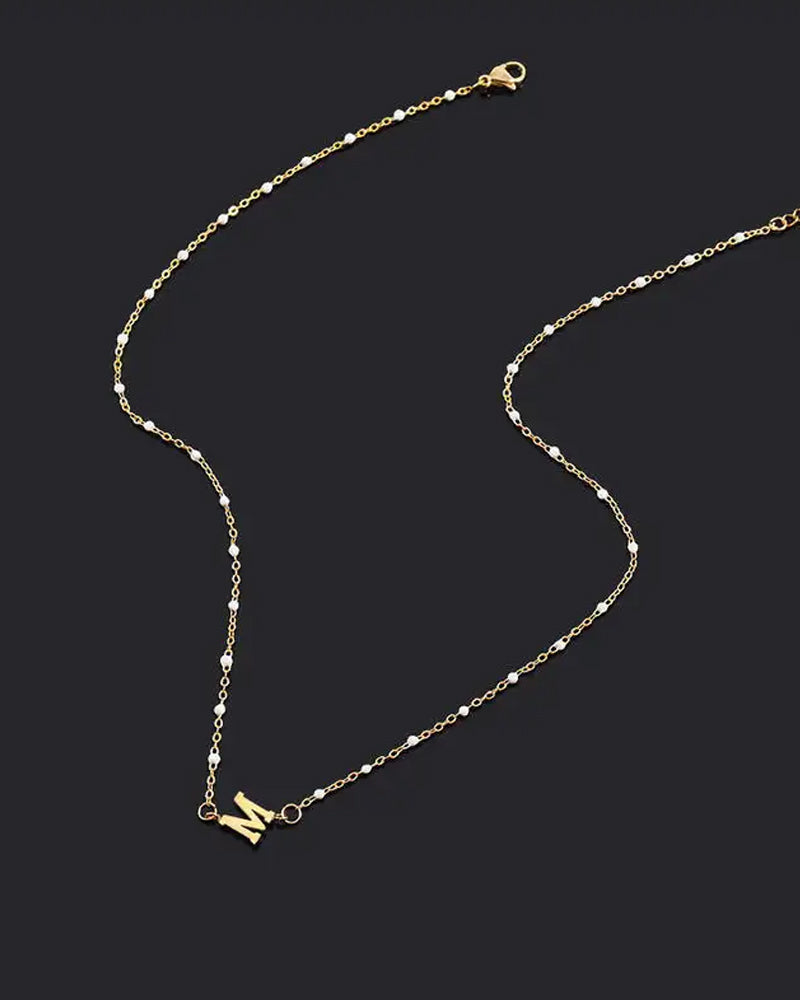 Udsøgt og elegant halskæde (26 bogstavsvarianter)