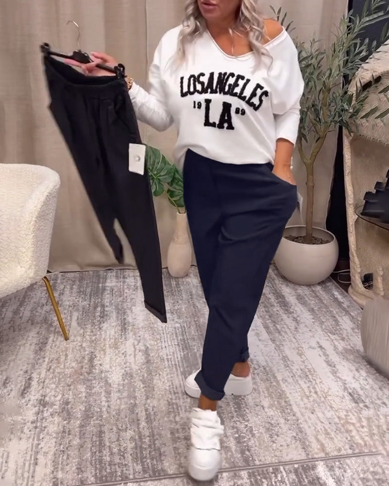 Sorte træningsbukser med lommer