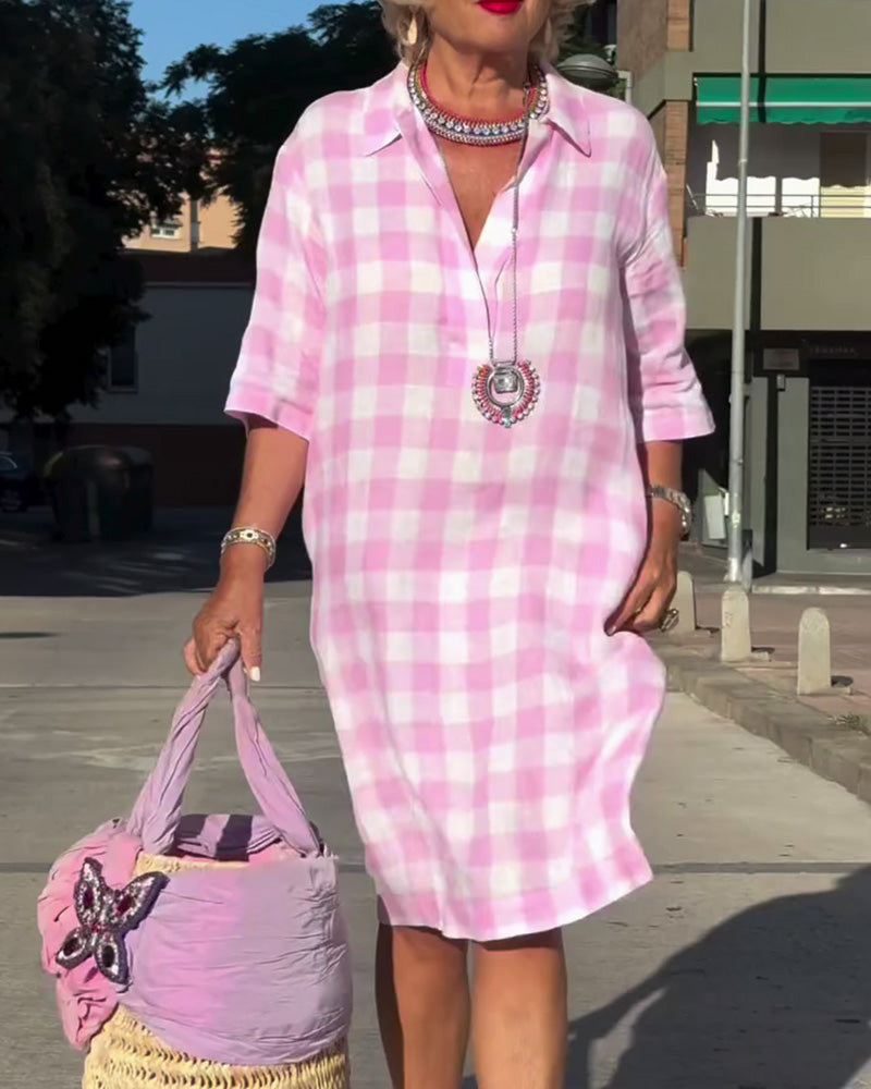 Kjole Skotskternet Tryk