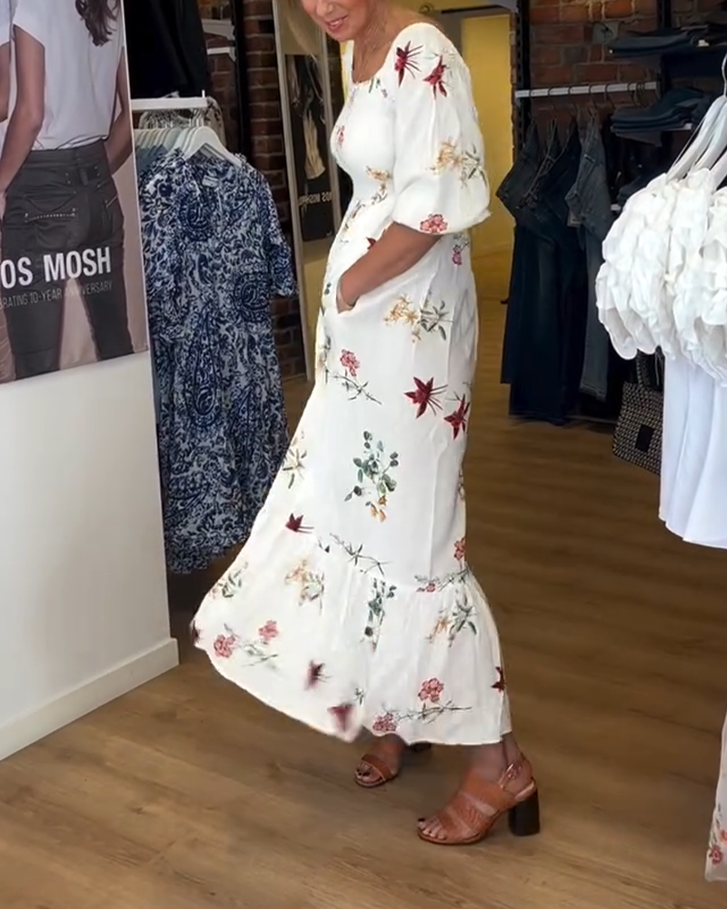 Kjole Bred Krave Trykt