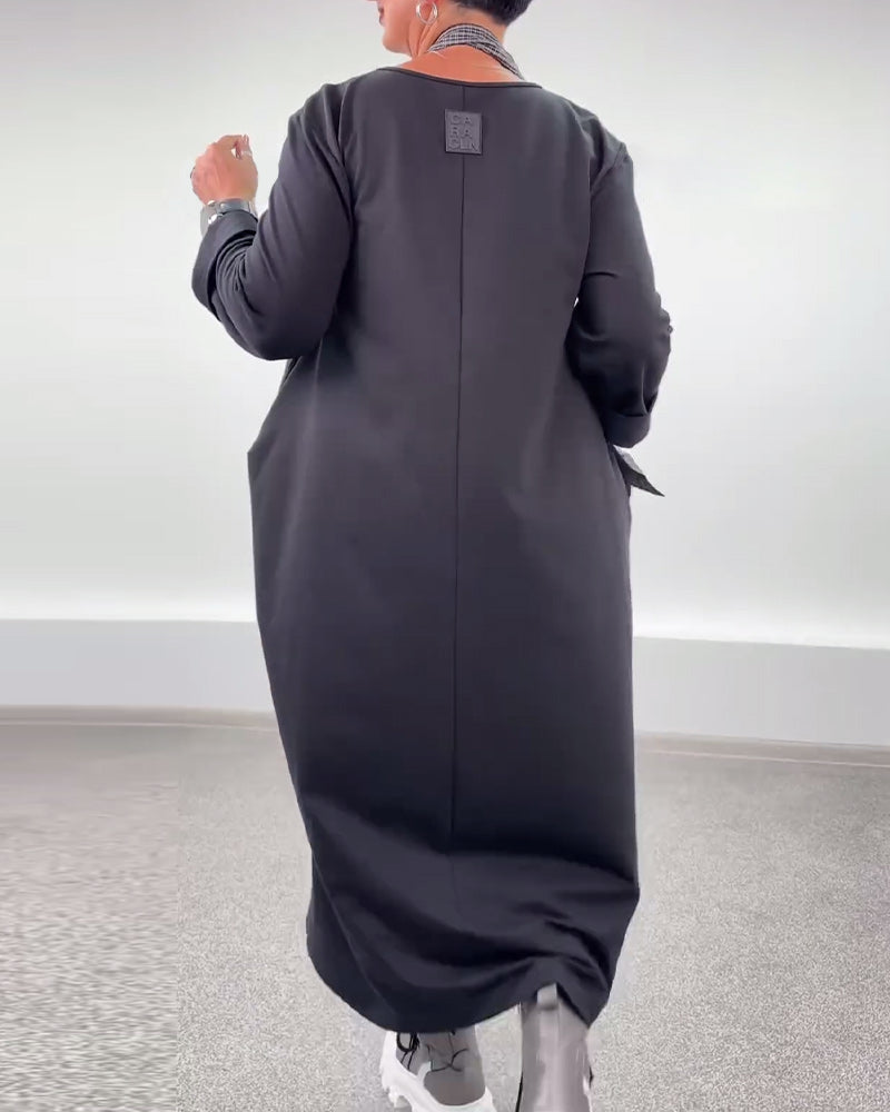 Kjole afslappet mode løs halterneck