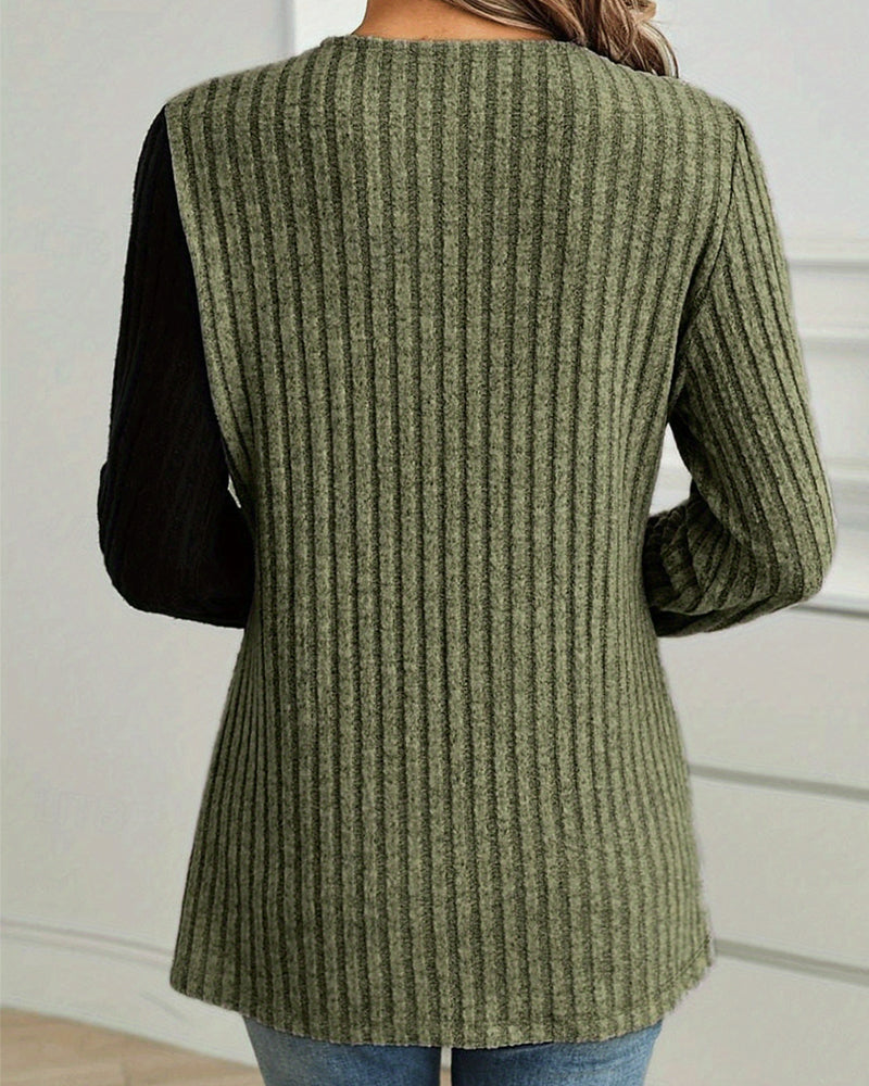 Bluse Blondepanel Slank Pasform