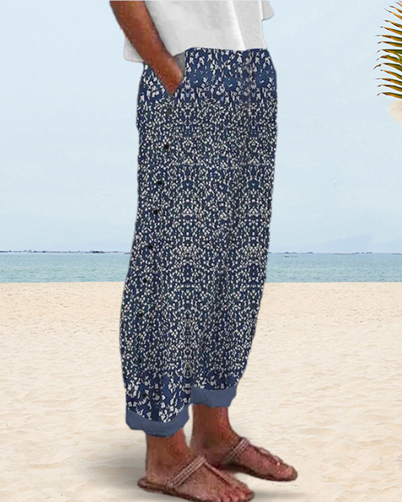 Pant med casual og etnisk stil