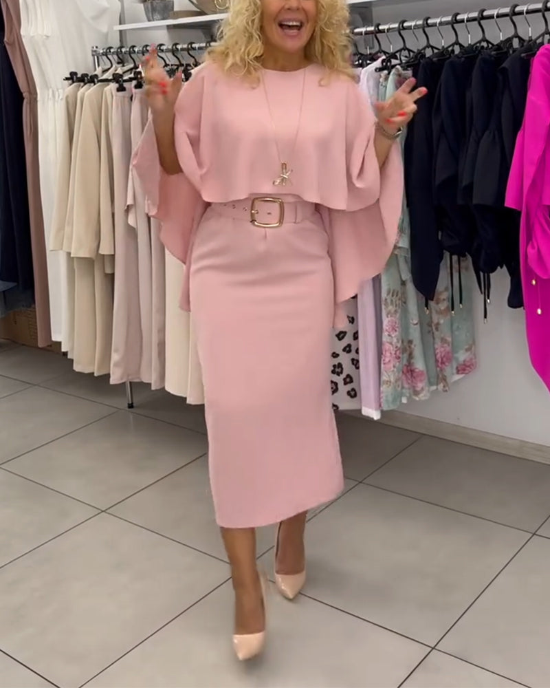 Kjole Fashionable Rund Hals Elegant