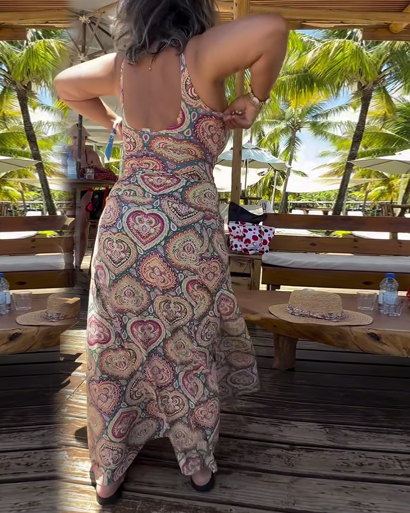 Badedragt Stropløs Hjerte Ferieprint