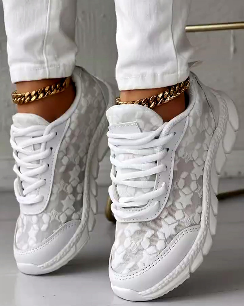 Mønstrede åndbare sneakers (Flere farvevarianter)