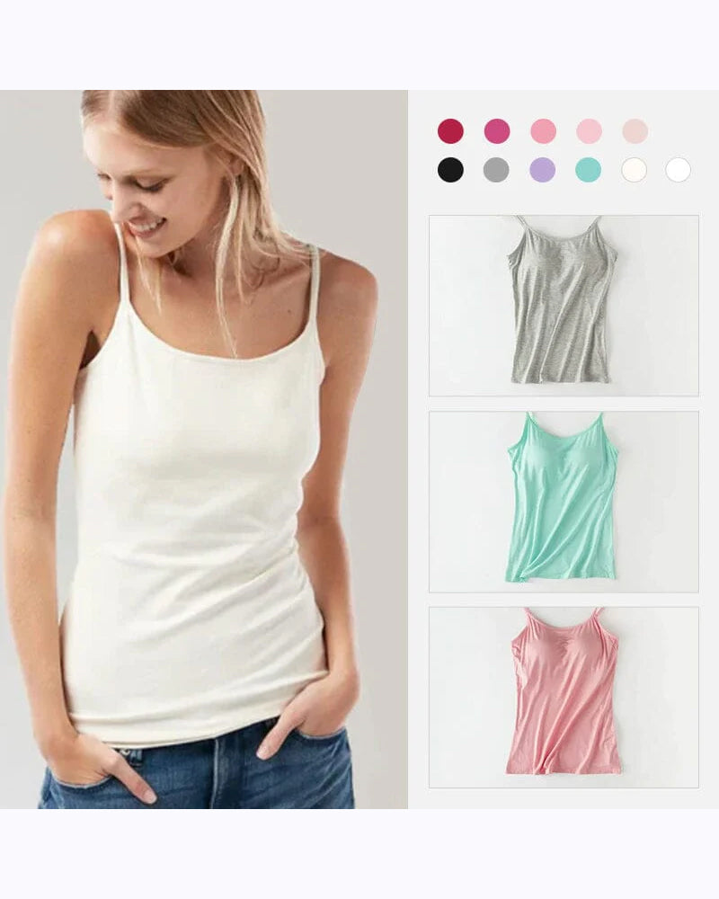 Tanktop med indbygget BH