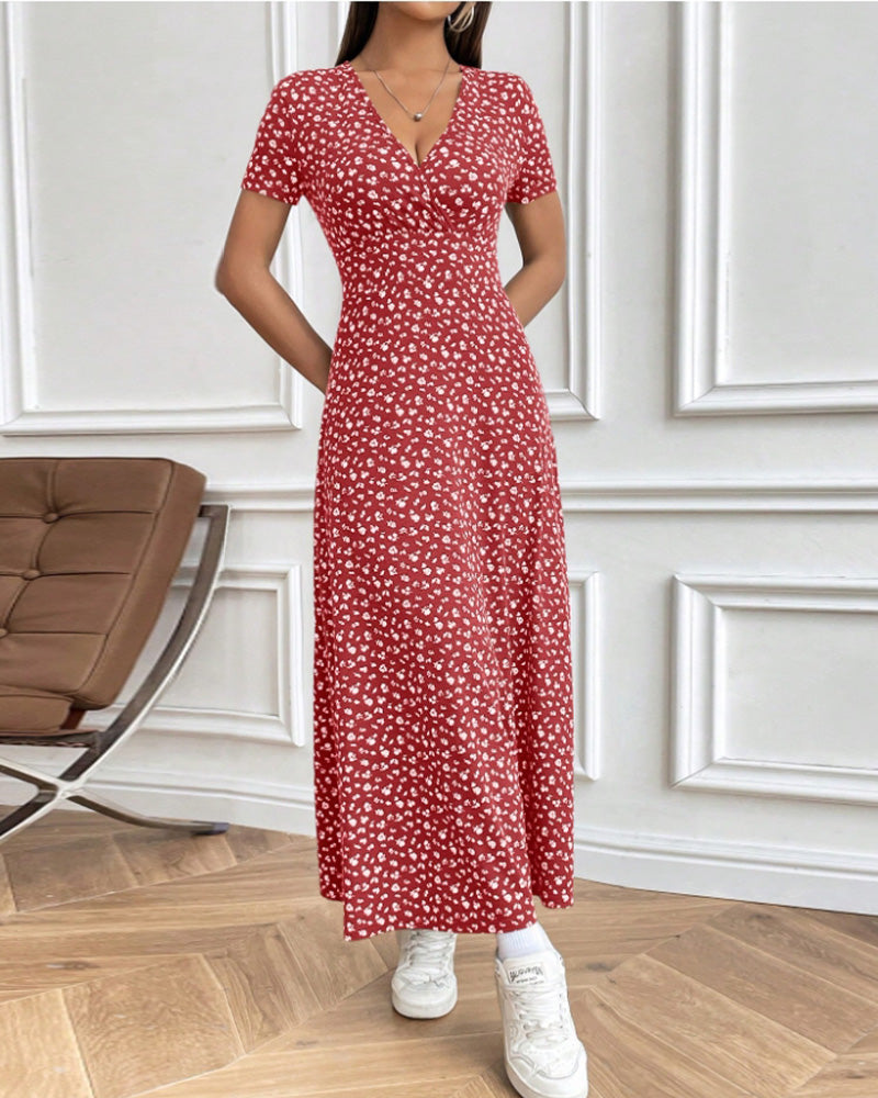 Kjole Sexet Elegant Mønstret