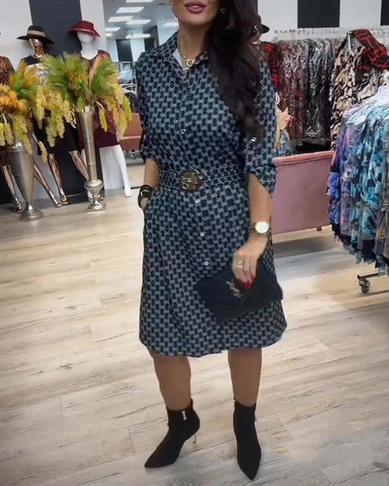 Skjortekjole Krave Diamant