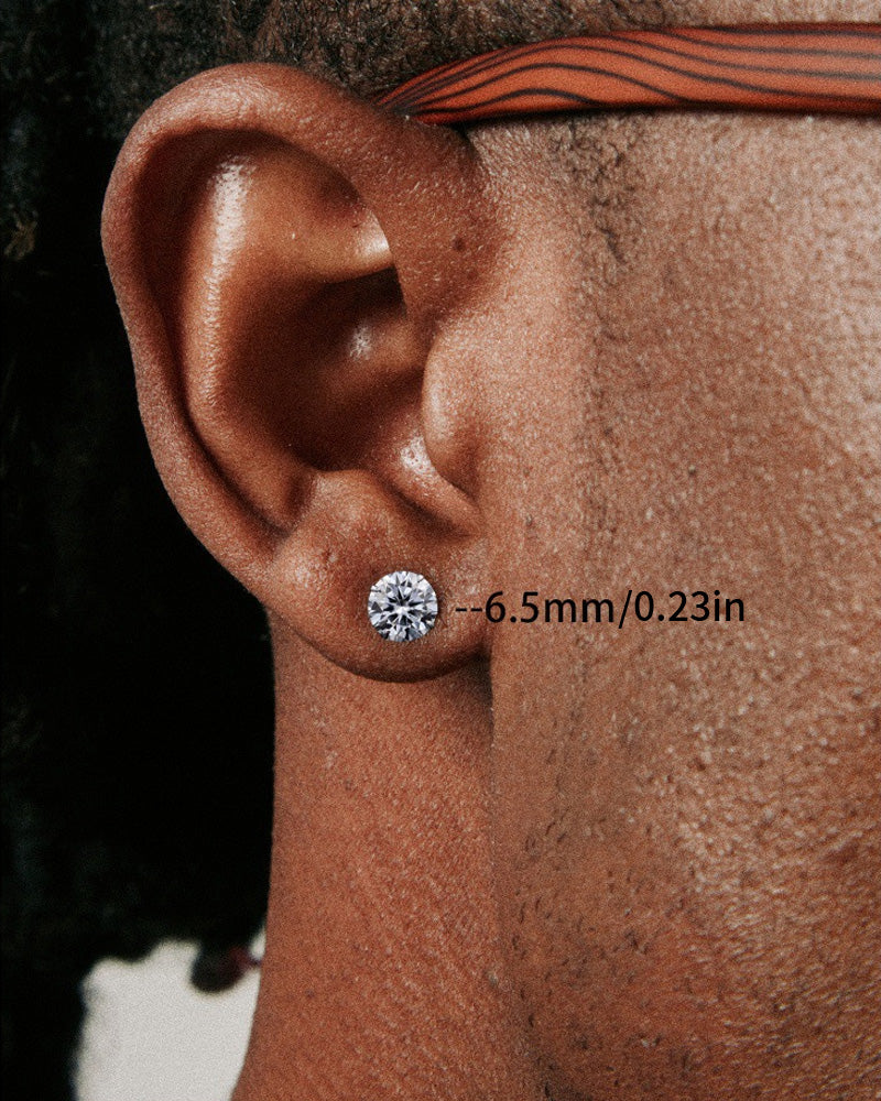 Klassiske runde zirkon øreringe