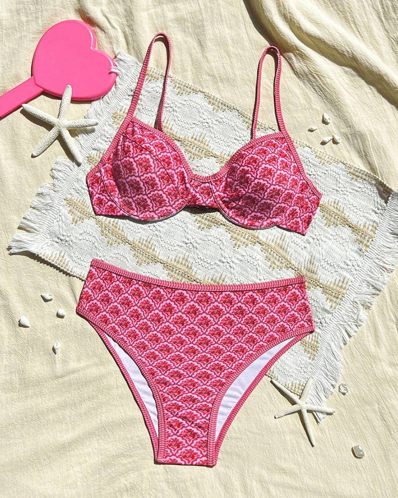 Bikini Sexet Stropper Trekant Print
