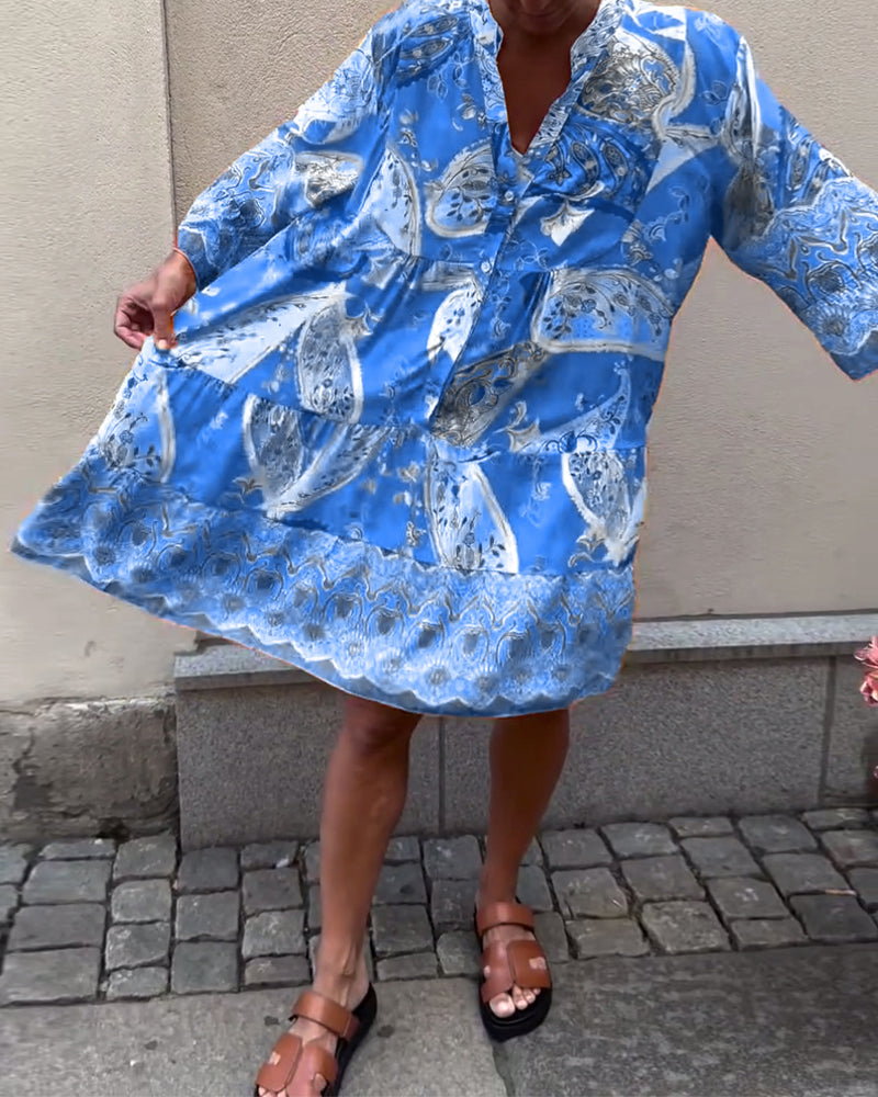 Bohemisk Kjole Med Modemønster