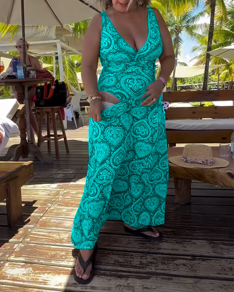 Badedragt Stropløs Hjerte Ferieprint