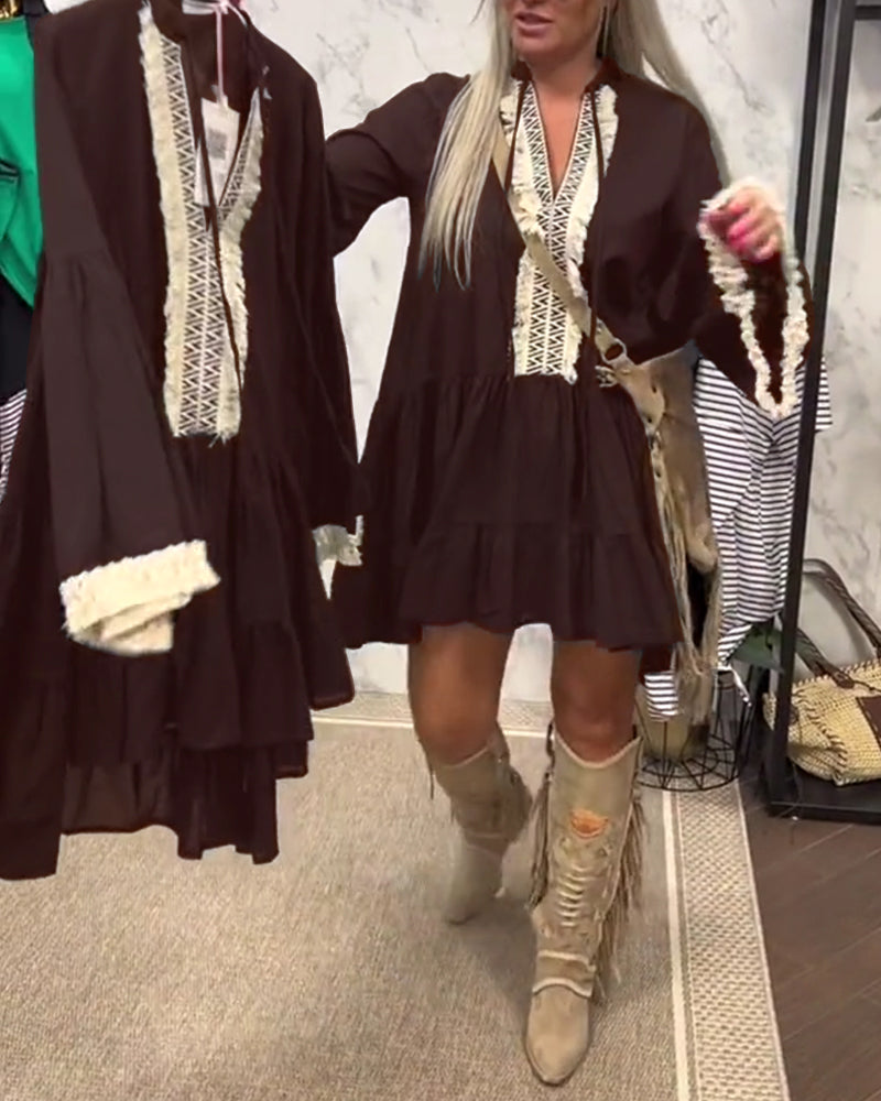 Løs Bohemian Feriekjole