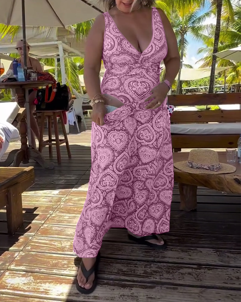 Badedragt Stropløs Hjerte Ferieprint