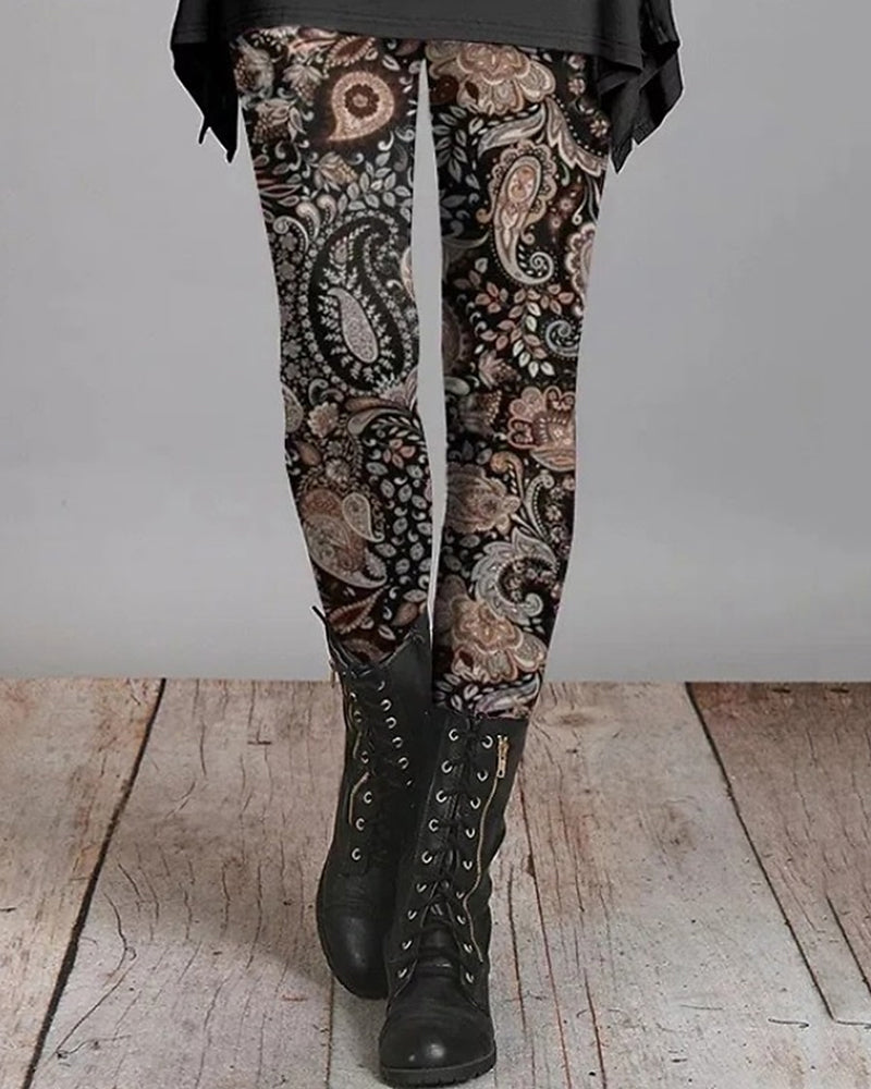 Leggings i etnisk retrostil