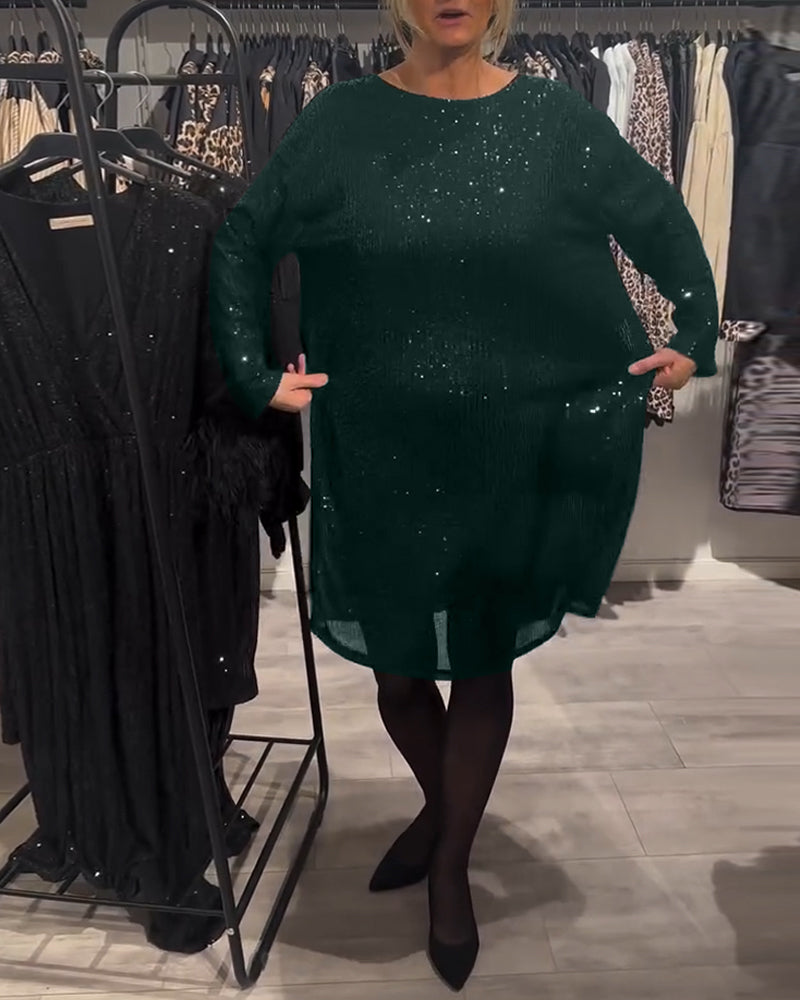 Kjole Elegant Backless Strappy Sequin