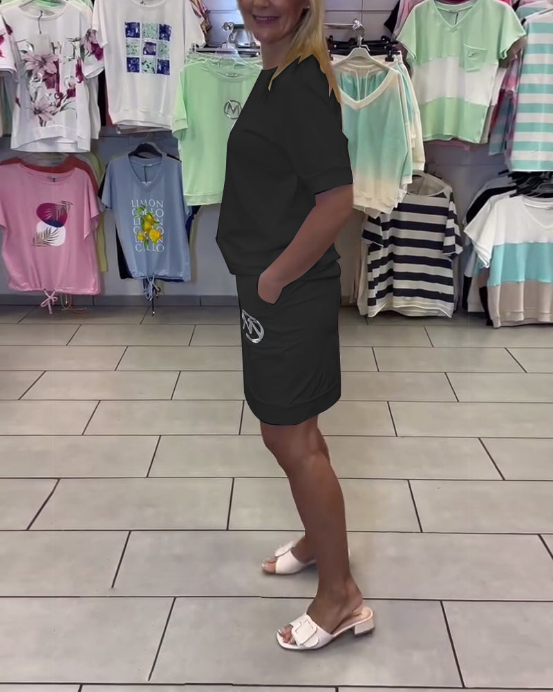 Jakkesæt Printet Stilfuld Afslappet