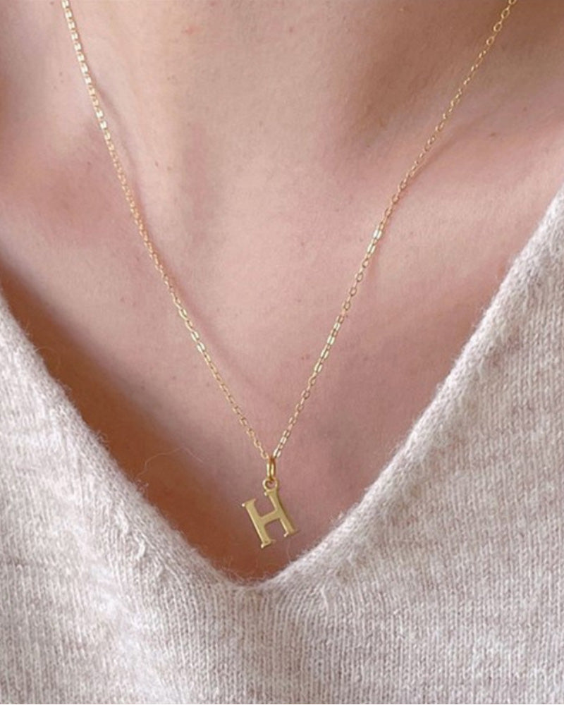 Udsøgt og elegant halskæde (26 bogstavsvarianter)