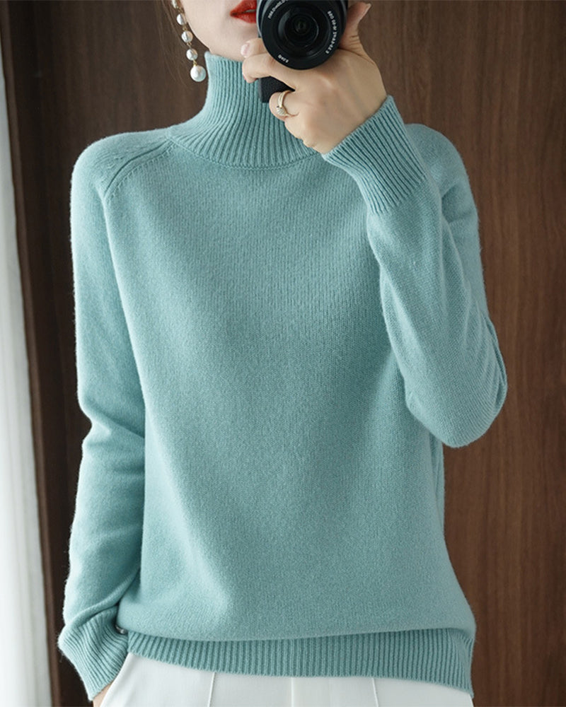Elegant hvid turtleneck