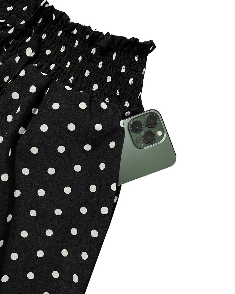 Bukser Polka Prik Tryk Lang