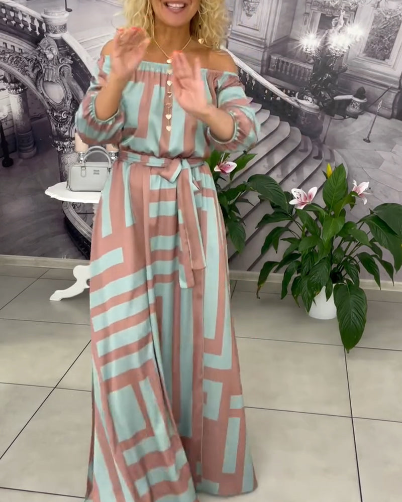 Robe Tendance et Élégante Imprimée