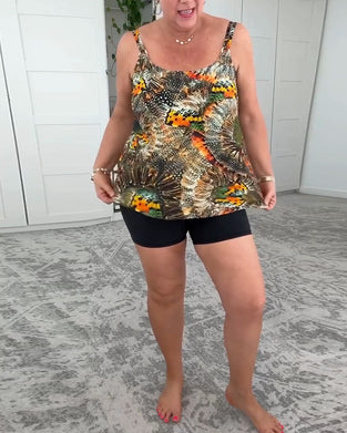 Badedragt To-Delt Trykt Boksershorts