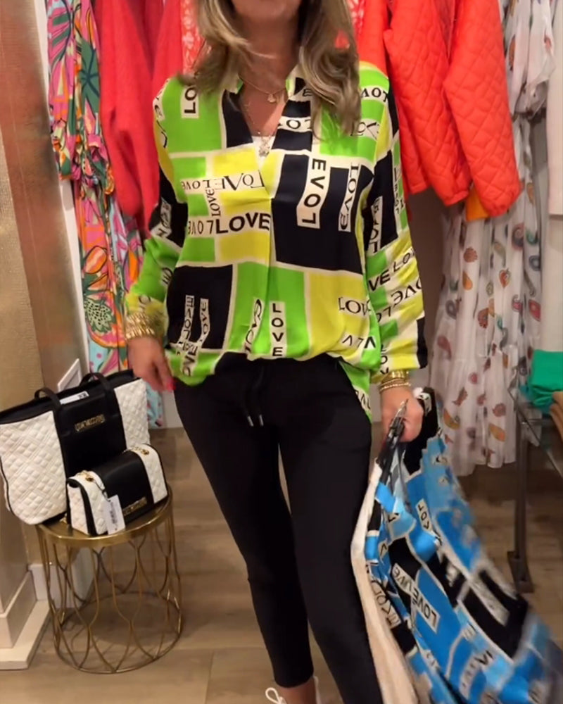 V-halset top med skrift