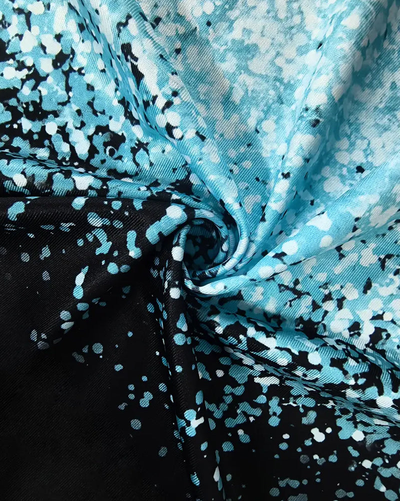 Kjole Ærmeløs V-Udskæring Sommerfuglprint