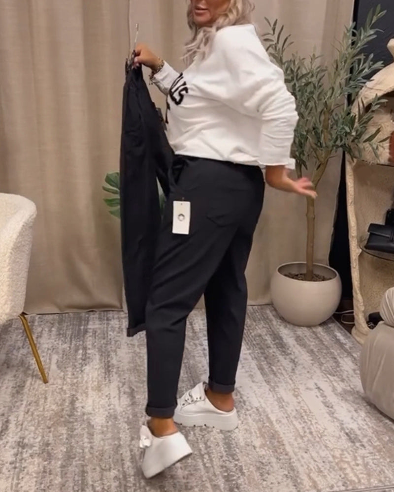 Hvid Los Angeles LA Sweatshirt