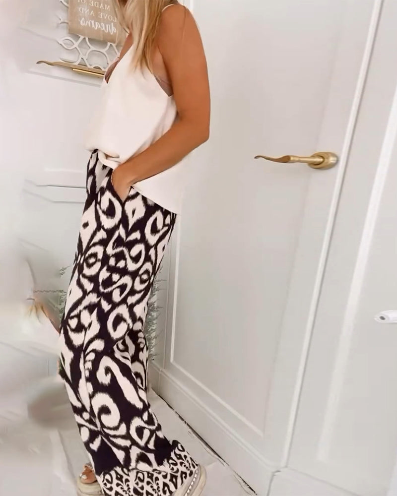 Træningsbukser med retroprint