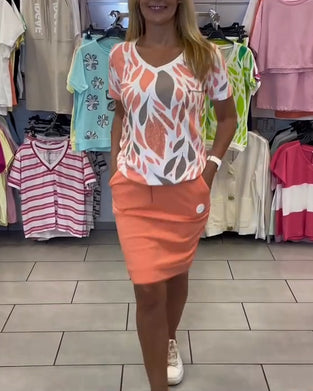 Sæt Elegant Pendler Nederdel Todelt