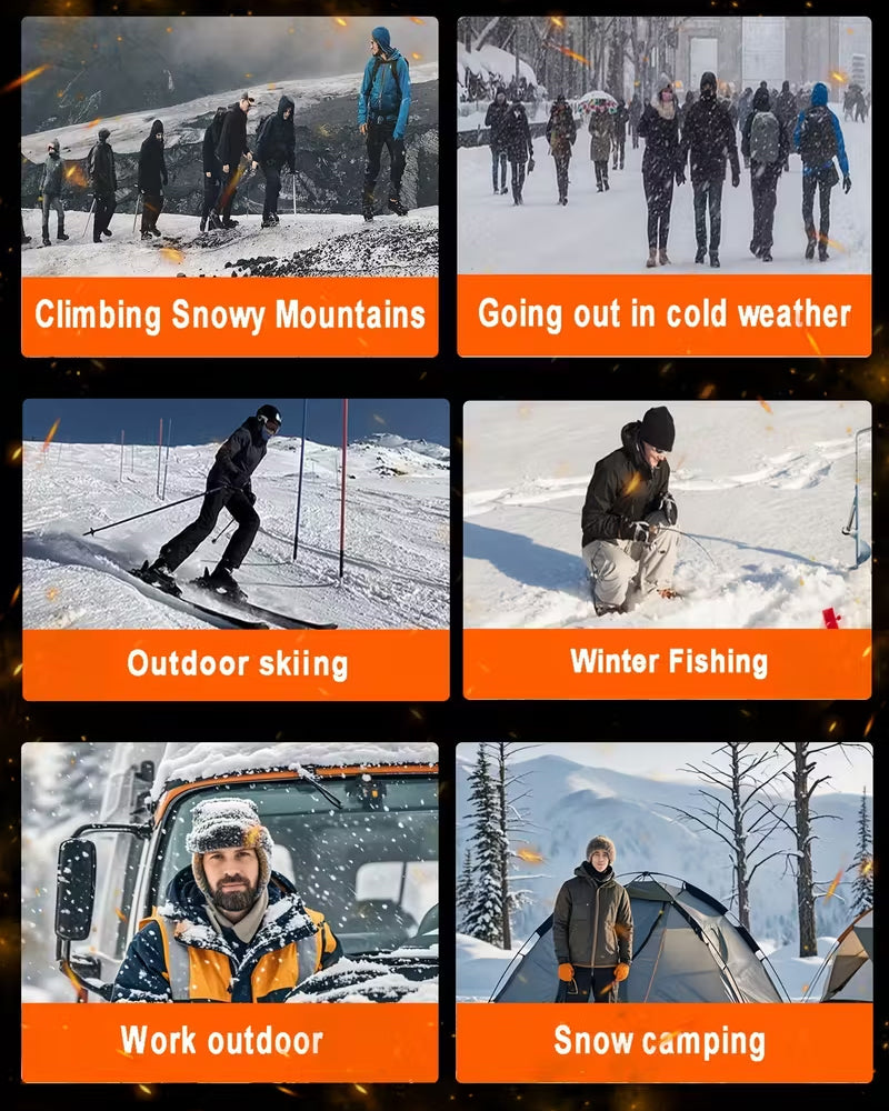 Smart Opvarmet Hættet Bomuldsfrakke