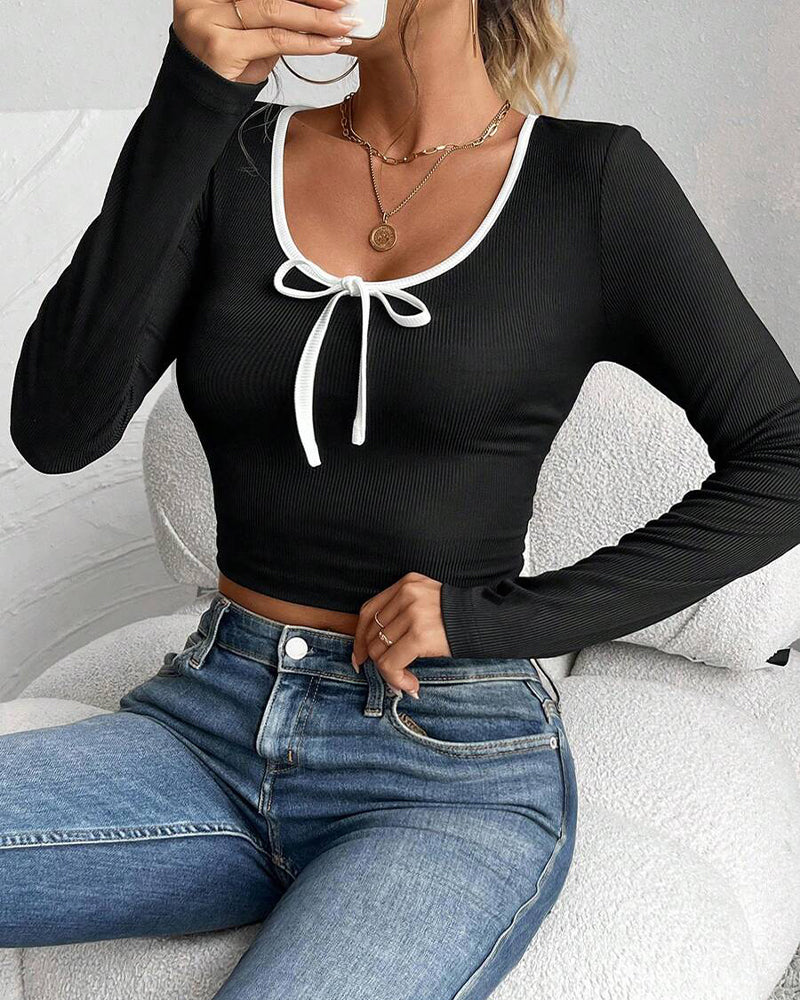 Bluse Langærmet Slim Fit