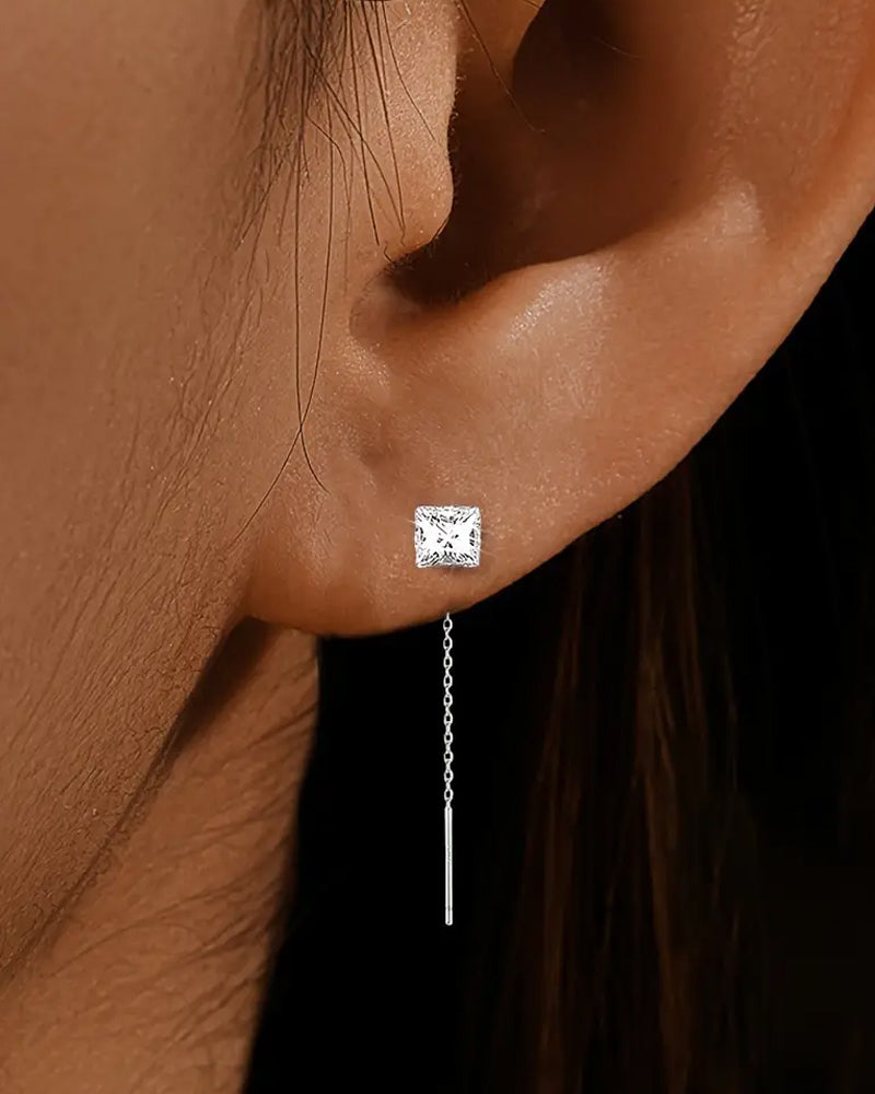 Zirkon kvast øreringe