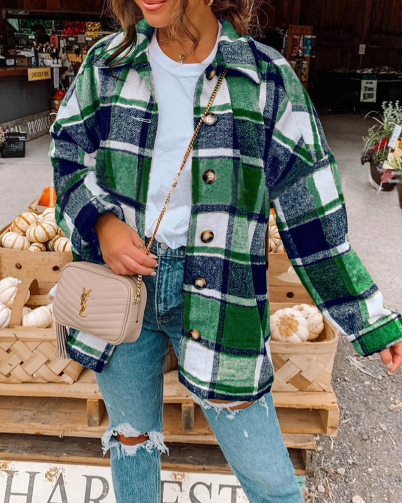 Ternet skjorte i afslappet pasform