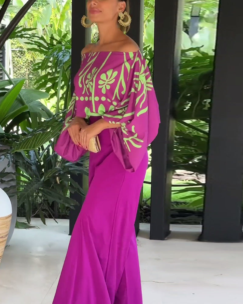 Dame elegant en-skulder bluse