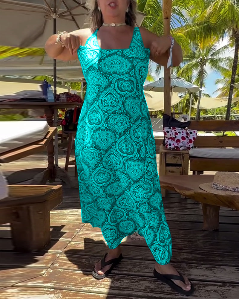 Badedragt Stropløs Hjerte Ferieprint