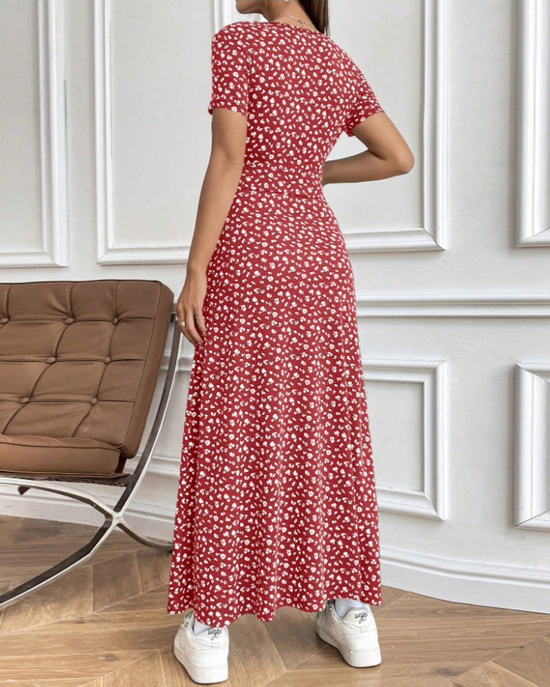 Kjole Sexet Elegant Mønstret