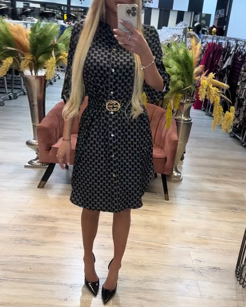 Skjortekjole Krave Diamant