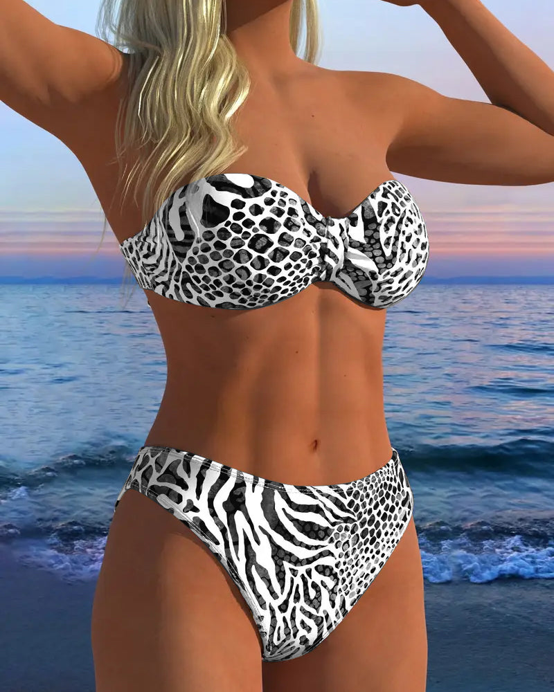 Badedragt Sexet Leopardprint To-Del